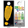 14 Pt. Laminated Plastic Rectangle Door Hanger w/Slit